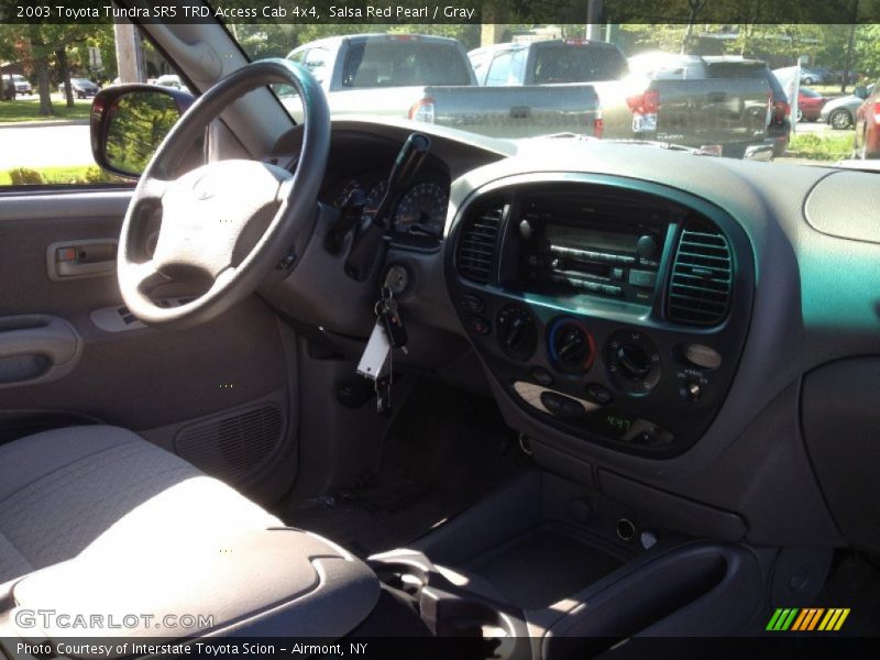 Salsa Red Pearl / Gray 2003 Toyota Tundra SR5 TRD Access Cab 4x4