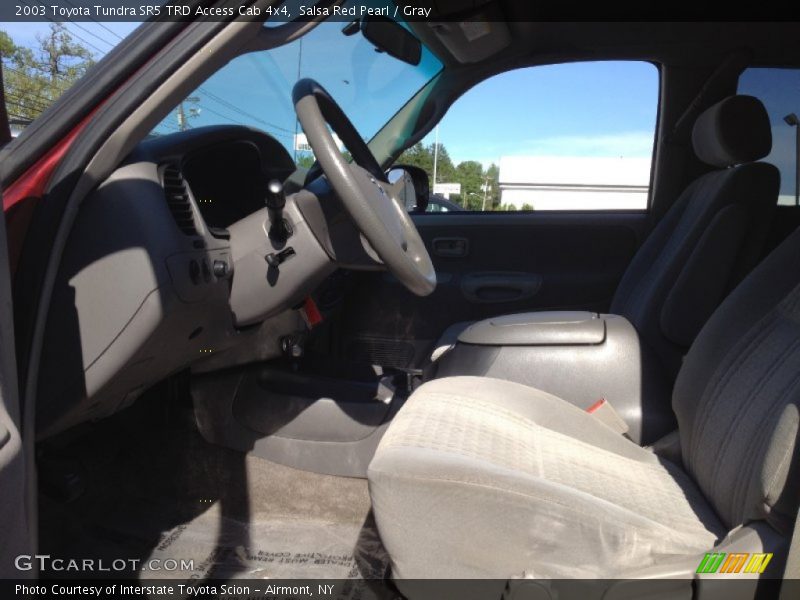 Salsa Red Pearl / Gray 2003 Toyota Tundra SR5 TRD Access Cab 4x4