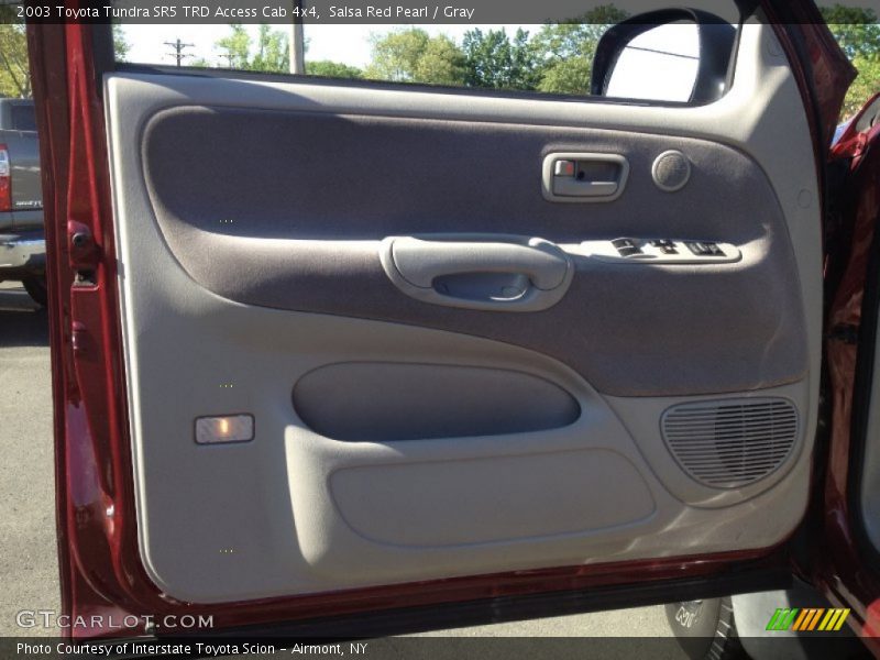 Salsa Red Pearl / Gray 2003 Toyota Tundra SR5 TRD Access Cab 4x4