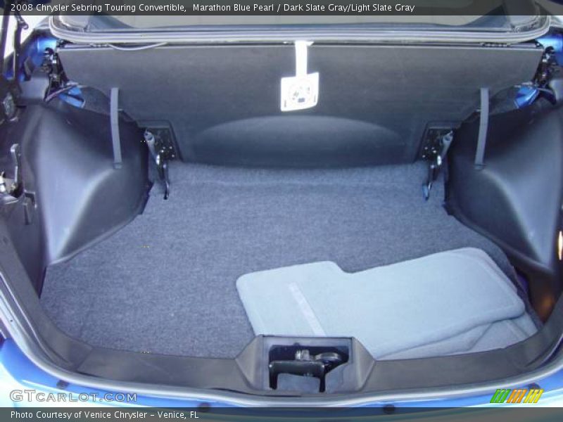 Marathon Blue Pearl / Dark Slate Gray/Light Slate Gray 2008 Chrysler Sebring Touring Convertible