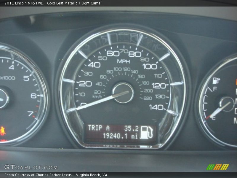 Gold Leaf Metallic / Light Camel 2011 Lincoln MKS FWD