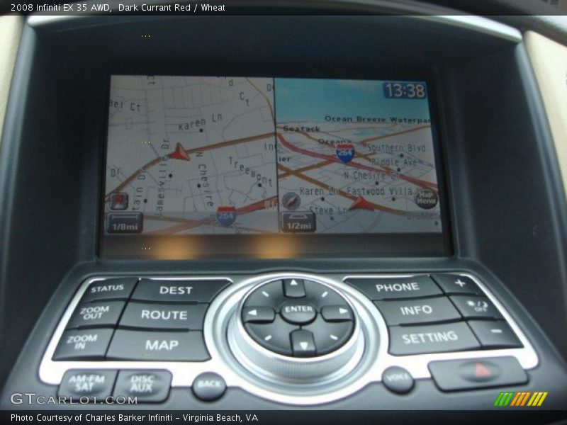 Navigation of 2008 EX 35 AWD