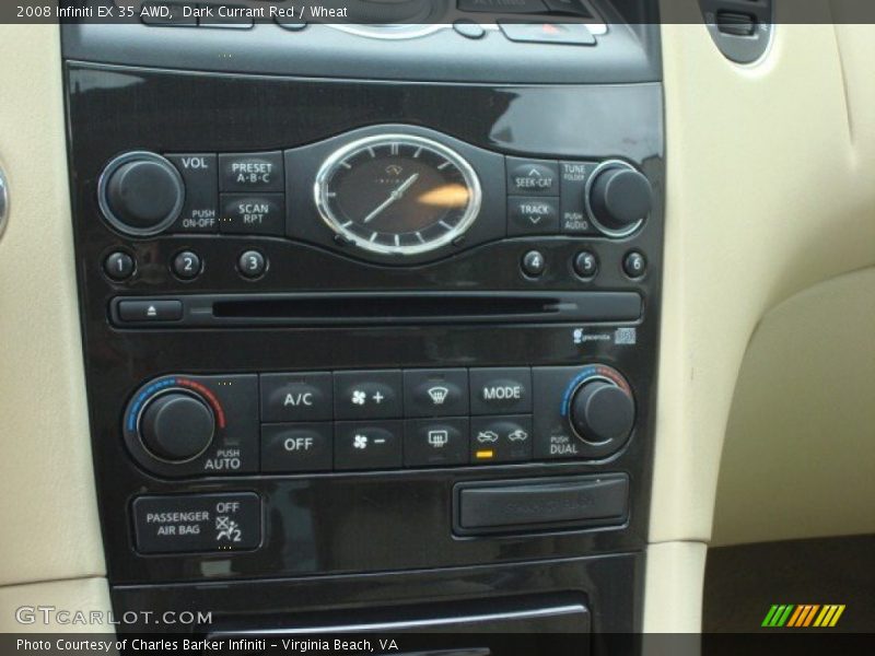 Controls of 2008 EX 35 AWD