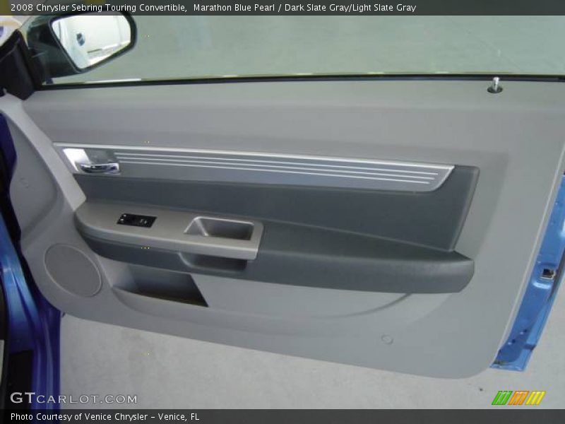 Marathon Blue Pearl / Dark Slate Gray/Light Slate Gray 2008 Chrysler Sebring Touring Convertible