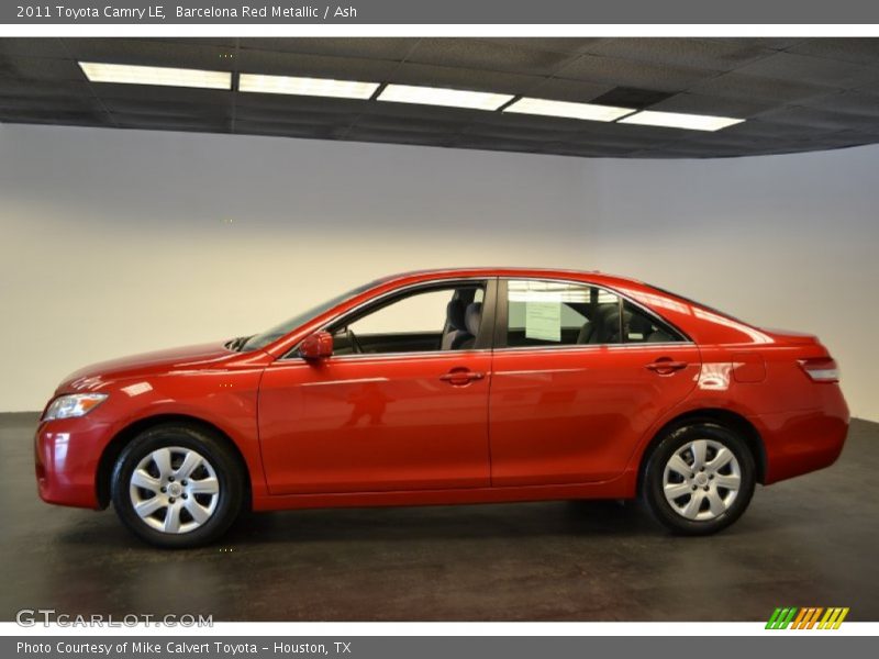 Barcelona Red Metallic / Ash 2011 Toyota Camry LE