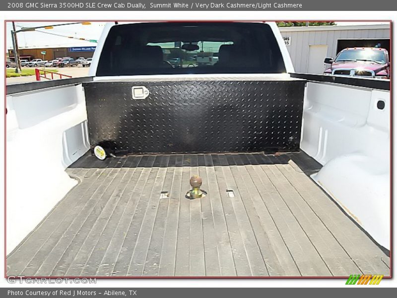 Summit White / Very Dark Cashmere/Light Cashmere 2008 GMC Sierra 3500HD SLE Crew Cab Dually