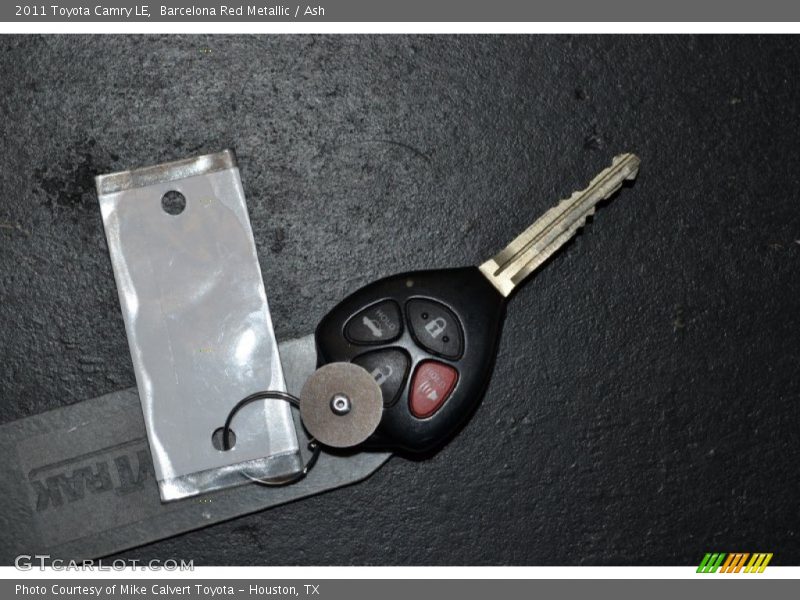 Barcelona Red Metallic / Ash 2011 Toyota Camry LE