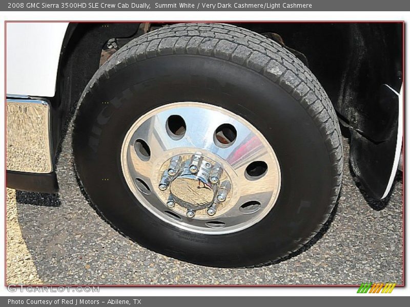 Summit White / Very Dark Cashmere/Light Cashmere 2008 GMC Sierra 3500HD SLE Crew Cab Dually