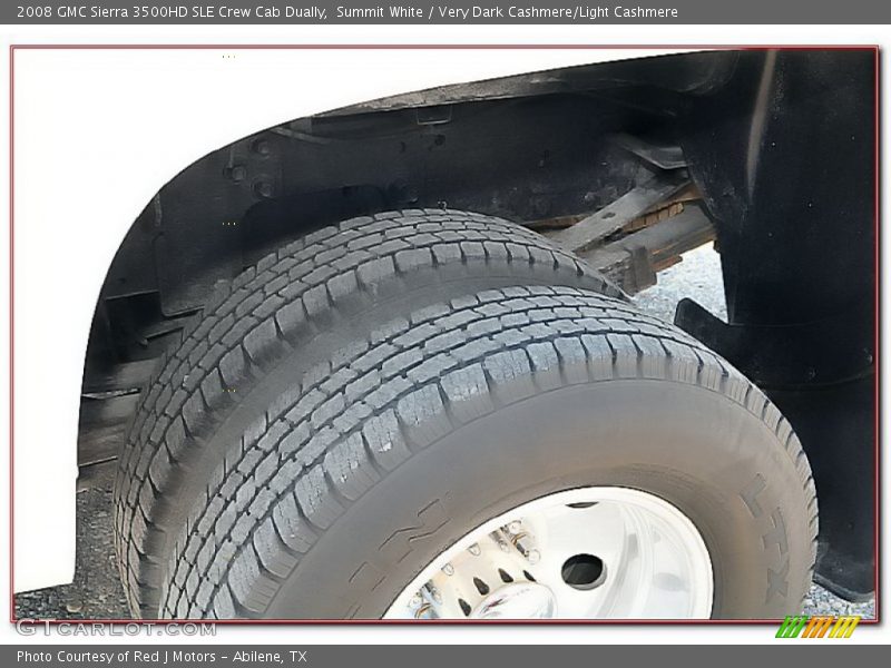 Summit White / Very Dark Cashmere/Light Cashmere 2008 GMC Sierra 3500HD SLE Crew Cab Dually