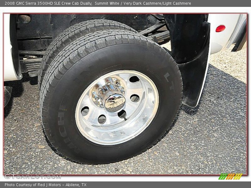 Summit White / Very Dark Cashmere/Light Cashmere 2008 GMC Sierra 3500HD SLE Crew Cab Dually