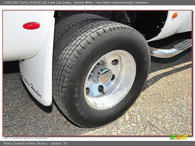 Summit White / Very Dark Cashmere/Light Cashmere 2008 GMC Sierra 3500HD SLE Crew Cab Dually