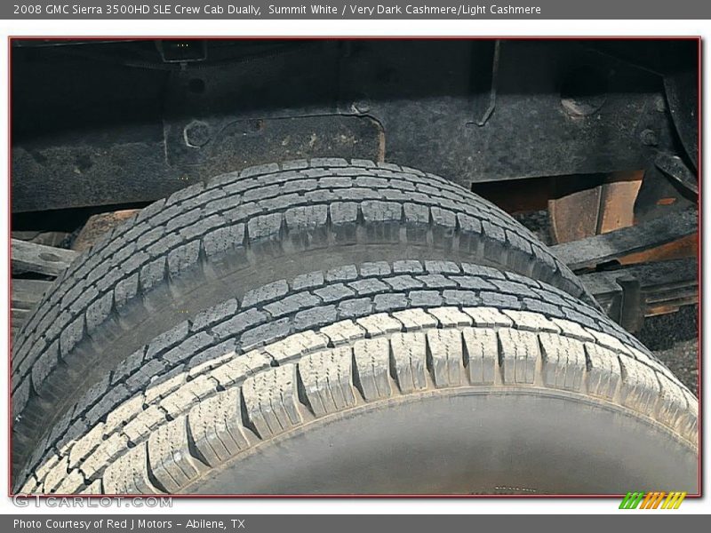 Summit White / Very Dark Cashmere/Light Cashmere 2008 GMC Sierra 3500HD SLE Crew Cab Dually