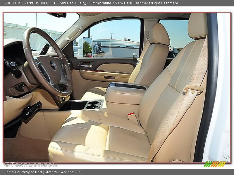 Summit White / Very Dark Cashmere/Light Cashmere 2008 GMC Sierra 3500HD SLE Crew Cab Dually