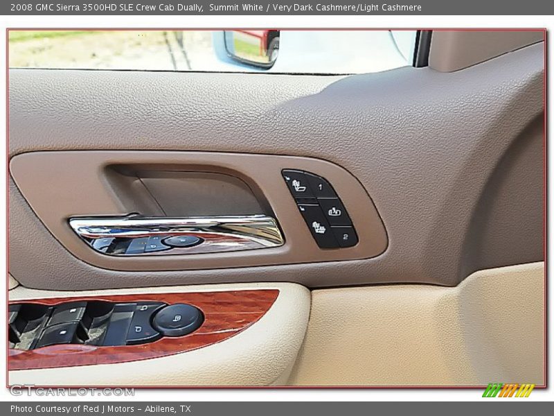 Summit White / Very Dark Cashmere/Light Cashmere 2008 GMC Sierra 3500HD SLE Crew Cab Dually