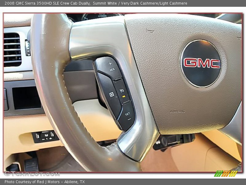 Summit White / Very Dark Cashmere/Light Cashmere 2008 GMC Sierra 3500HD SLE Crew Cab Dually