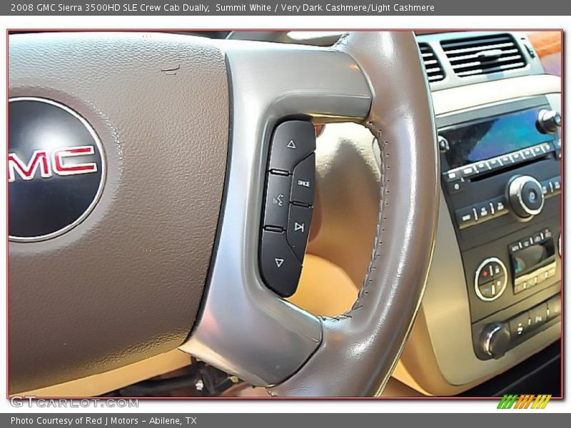 Summit White / Very Dark Cashmere/Light Cashmere 2008 GMC Sierra 3500HD SLE Crew Cab Dually