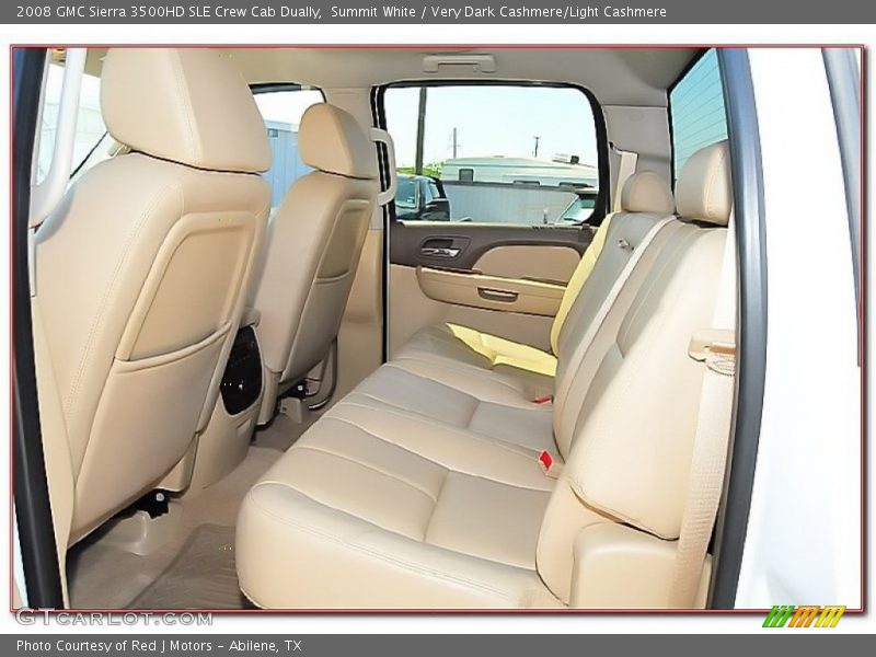 Summit White / Very Dark Cashmere/Light Cashmere 2008 GMC Sierra 3500HD SLE Crew Cab Dually