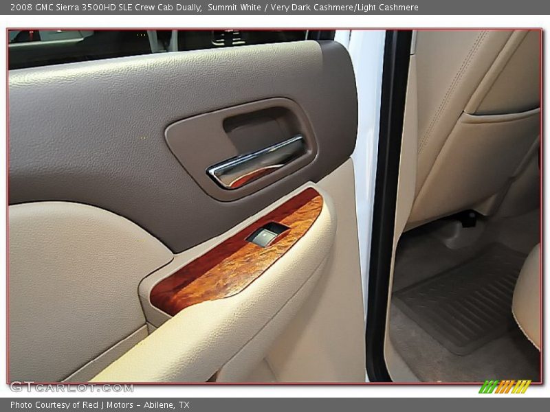 Summit White / Very Dark Cashmere/Light Cashmere 2008 GMC Sierra 3500HD SLE Crew Cab Dually