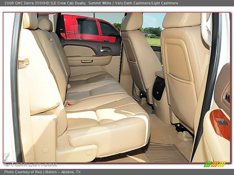 Summit White / Very Dark Cashmere/Light Cashmere 2008 GMC Sierra 3500HD SLE Crew Cab Dually