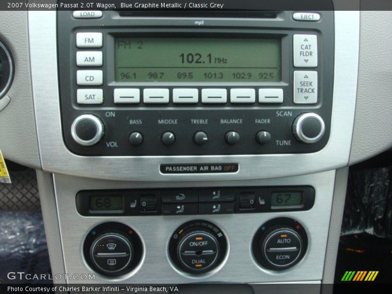 Blue Graphite Metallic / Classic Grey 2007 Volkswagen Passat 2.0T Wagon