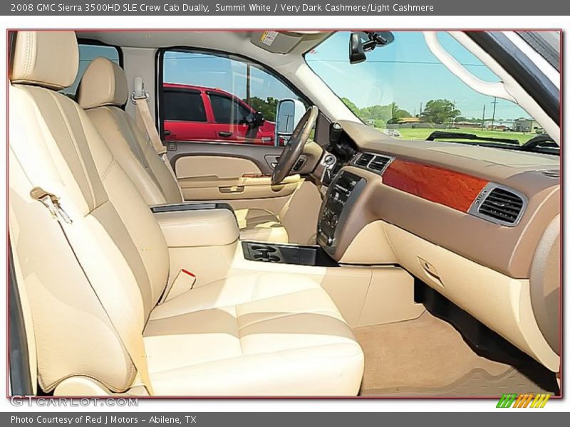 Summit White / Very Dark Cashmere/Light Cashmere 2008 GMC Sierra 3500HD SLE Crew Cab Dually