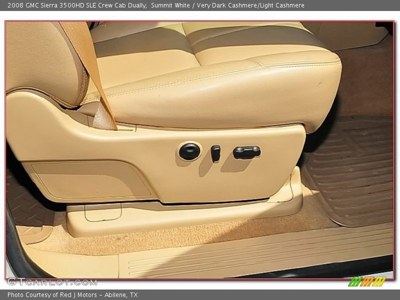 Summit White / Very Dark Cashmere/Light Cashmere 2008 GMC Sierra 3500HD SLE Crew Cab Dually