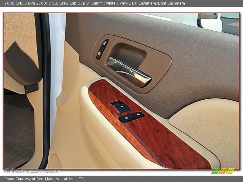 Summit White / Very Dark Cashmere/Light Cashmere 2008 GMC Sierra 3500HD SLE Crew Cab Dually