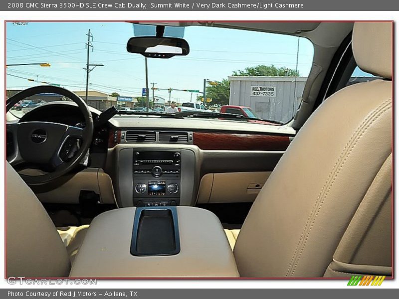 Summit White / Very Dark Cashmere/Light Cashmere 2008 GMC Sierra 3500HD SLE Crew Cab Dually