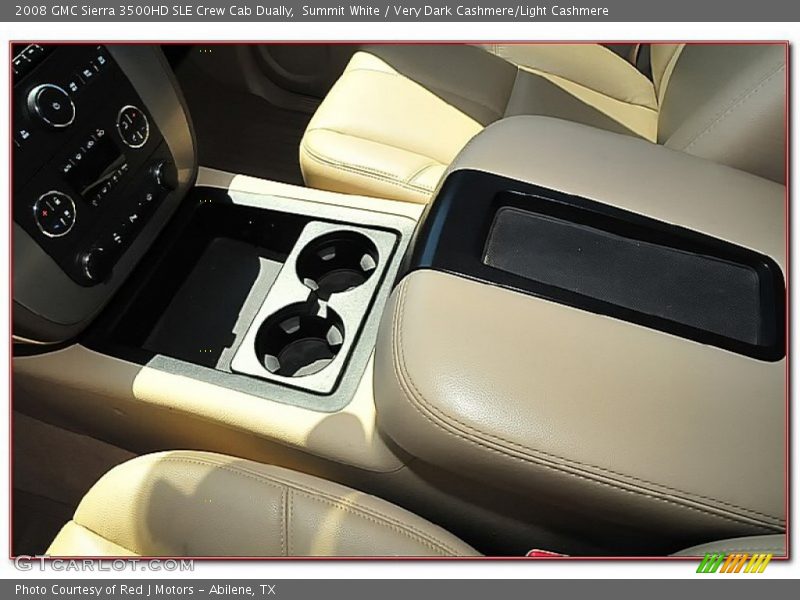 Summit White / Very Dark Cashmere/Light Cashmere 2008 GMC Sierra 3500HD SLE Crew Cab Dually
