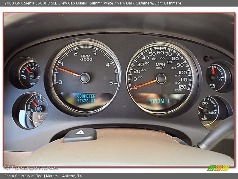 Summit White / Very Dark Cashmere/Light Cashmere 2008 GMC Sierra 3500HD SLE Crew Cab Dually
