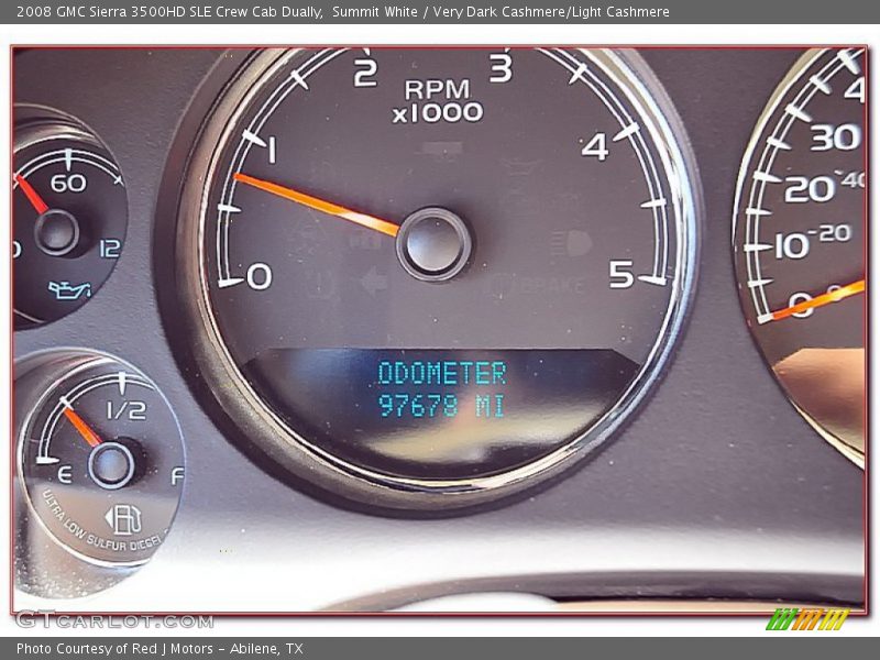 Summit White / Very Dark Cashmere/Light Cashmere 2008 GMC Sierra 3500HD SLE Crew Cab Dually