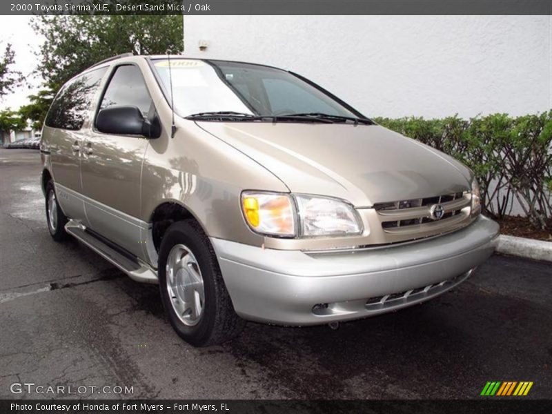 Desert Sand Mica / Oak 2000 Toyota Sienna XLE
