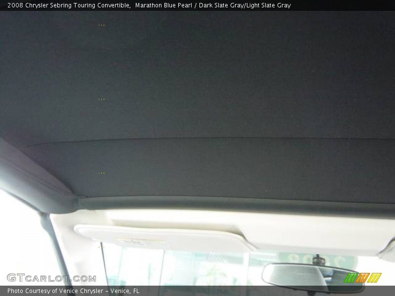 Marathon Blue Pearl / Dark Slate Gray/Light Slate Gray 2008 Chrysler Sebring Touring Convertible