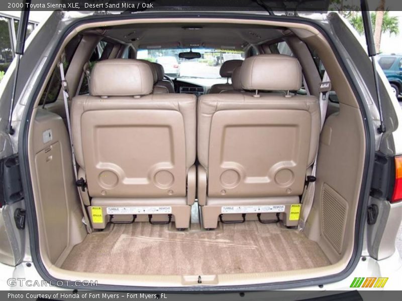 Desert Sand Mica / Oak 2000 Toyota Sienna XLE