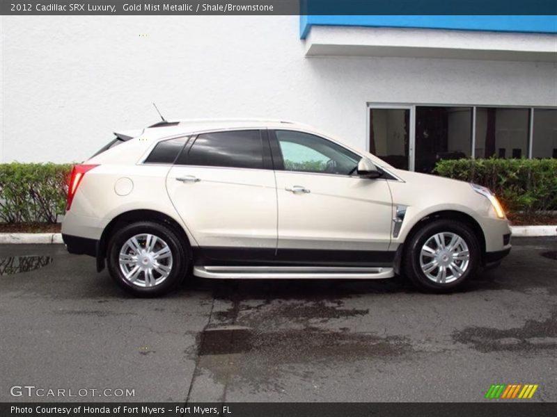 Gold Mist Metallic / Shale/Brownstone 2012 Cadillac SRX Luxury