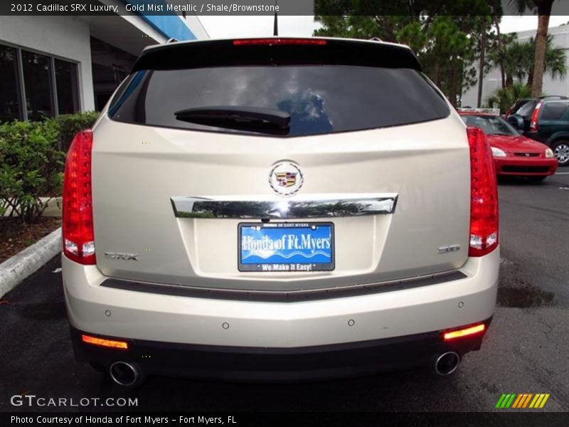 Gold Mist Metallic / Shale/Brownstone 2012 Cadillac SRX Luxury