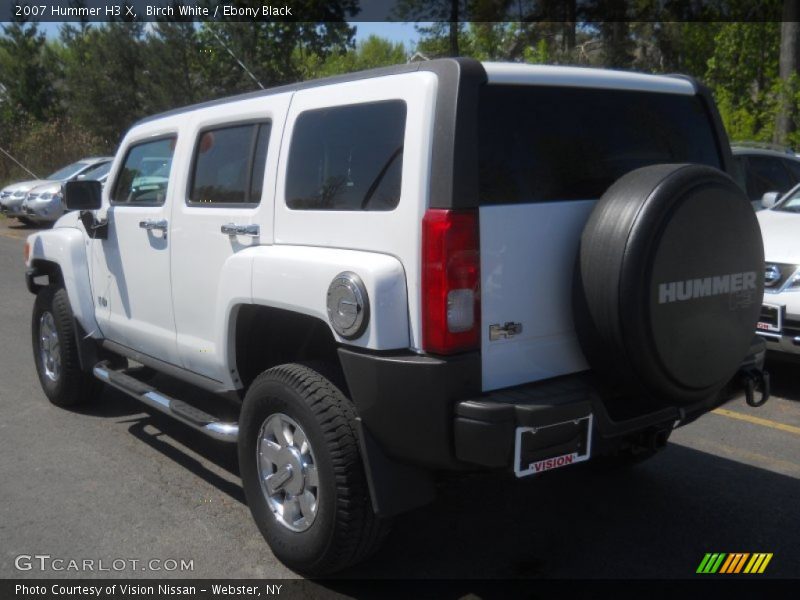 Birch White / Ebony Black 2007 Hummer H3 X