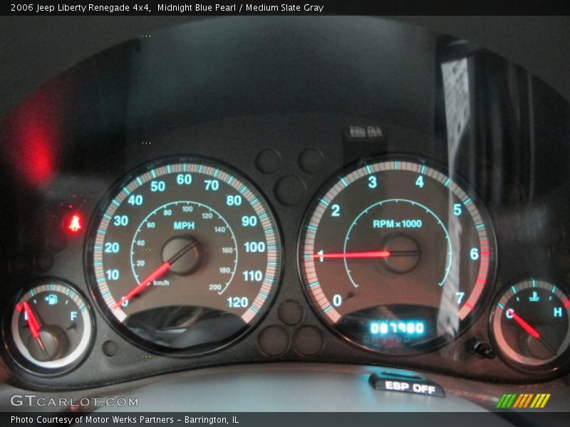 Midnight Blue Pearl / Medium Slate Gray 2006 Jeep Liberty Renegade 4x4