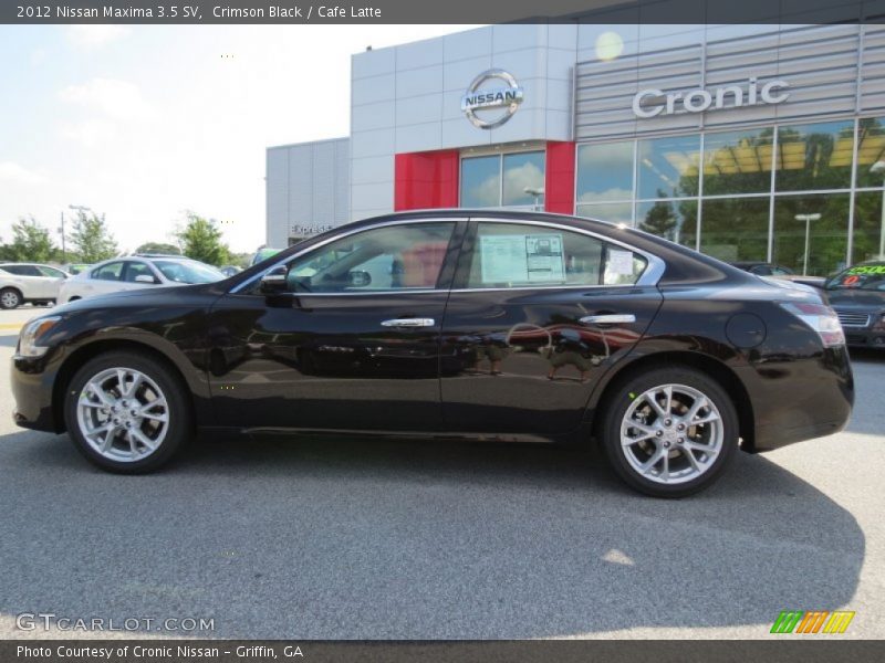 Crimson Black / Cafe Latte 2012 Nissan Maxima 3.5 SV