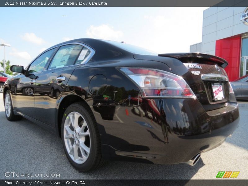 Crimson Black / Cafe Latte 2012 Nissan Maxima 3.5 SV