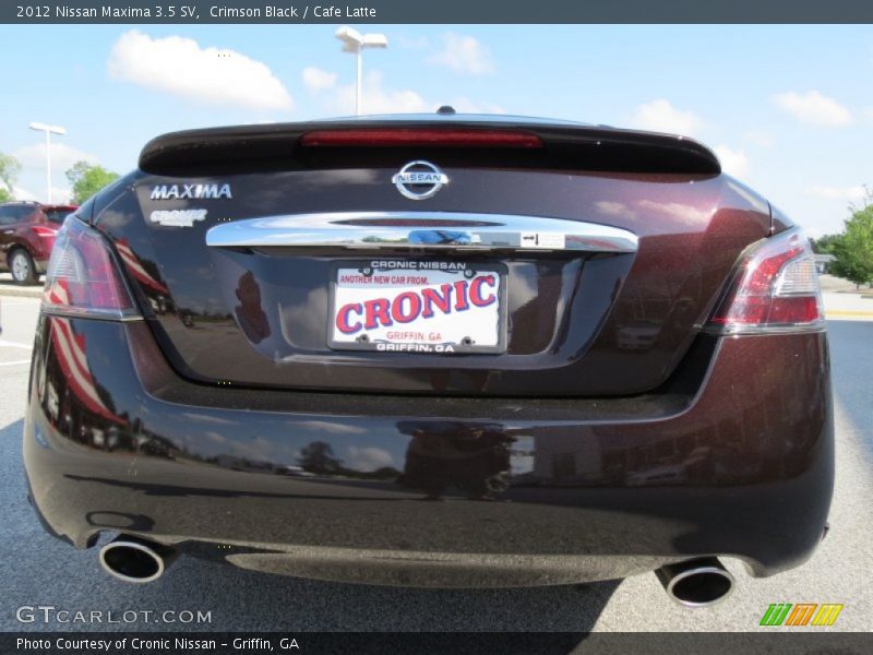 Crimson Black / Cafe Latte 2012 Nissan Maxima 3.5 SV