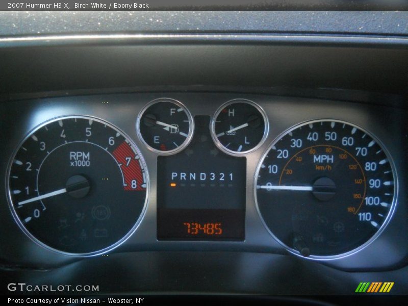 Birch White / Ebony Black 2007 Hummer H3 X
