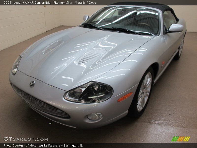 Platinum Silver Metallic / Dove 2005 Jaguar XK XKR Convertible