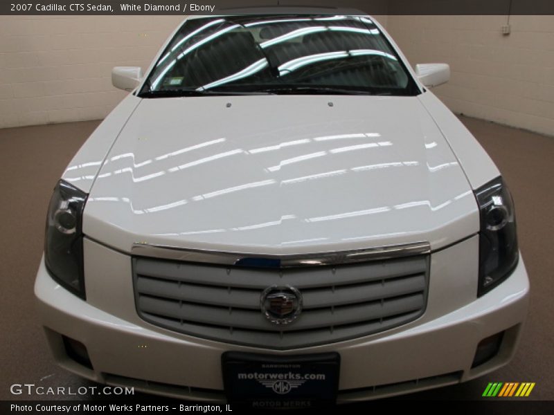 White Diamond / Ebony 2007 Cadillac CTS Sedan