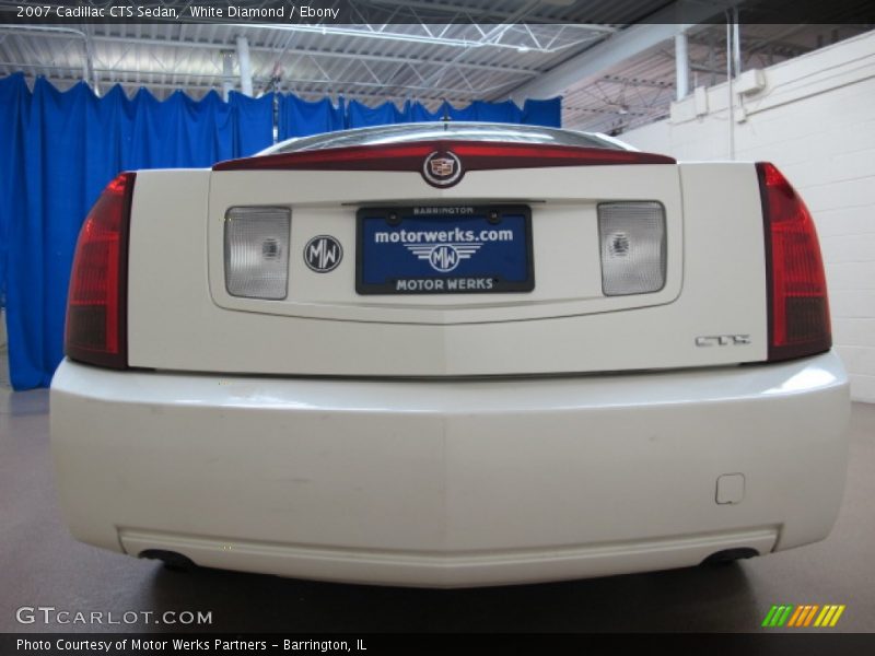 White Diamond / Ebony 2007 Cadillac CTS Sedan