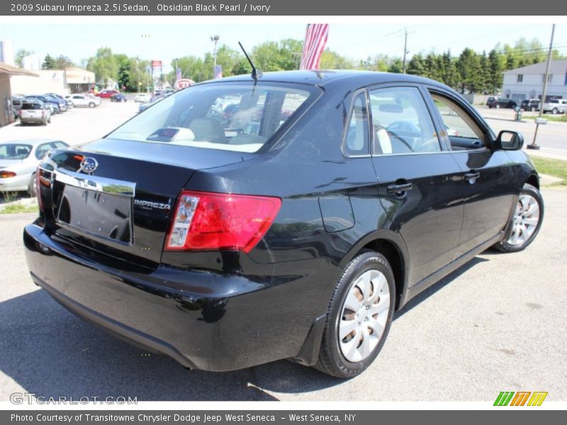 Obsidian Black Pearl / Ivory 2009 Subaru Impreza 2.5i Sedan