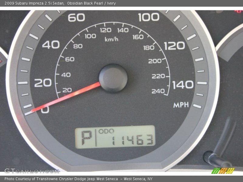 Obsidian Black Pearl / Ivory 2009 Subaru Impreza 2.5i Sedan