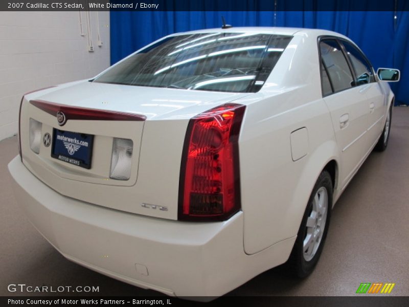 White Diamond / Ebony 2007 Cadillac CTS Sedan