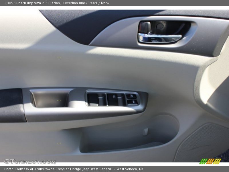 Obsidian Black Pearl / Ivory 2009 Subaru Impreza 2.5i Sedan