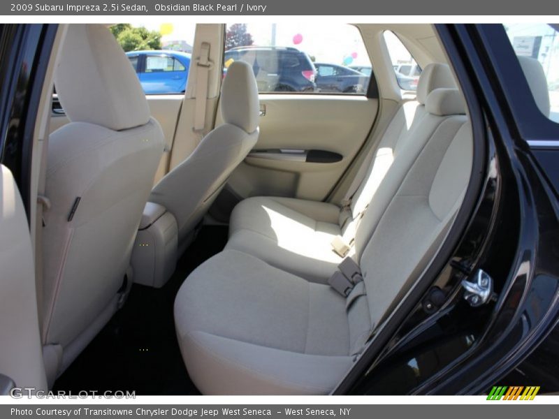 Obsidian Black Pearl / Ivory 2009 Subaru Impreza 2.5i Sedan